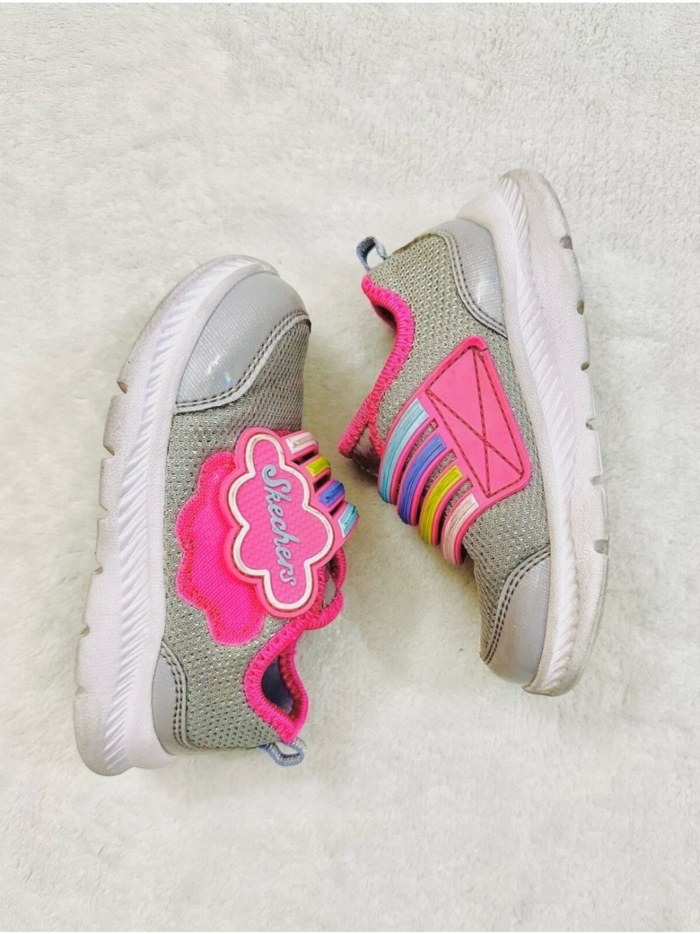 SKECHERS Girl Light Comfortable Sneakers Size 6.5 (12.5 cm)